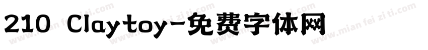 210 Claytoy字体转换